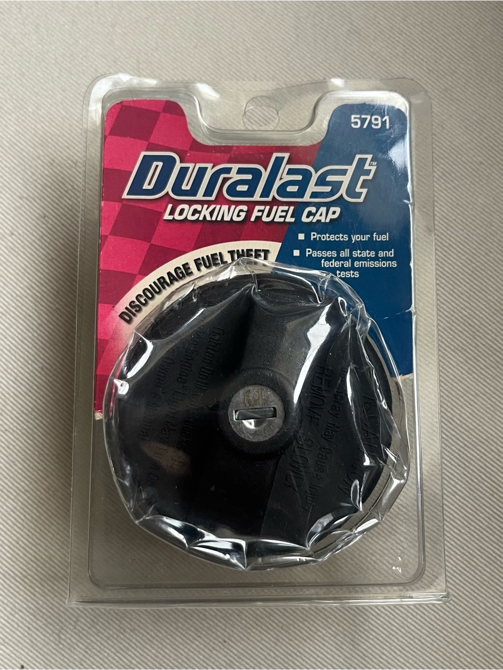 Black Locking Fuel Cap - Secure Automotive Gas Cap